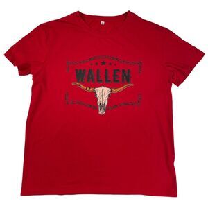 Morgan Wallen Shirt Youth Size XL Red T-Shirt - I Need Something You Proof A0358